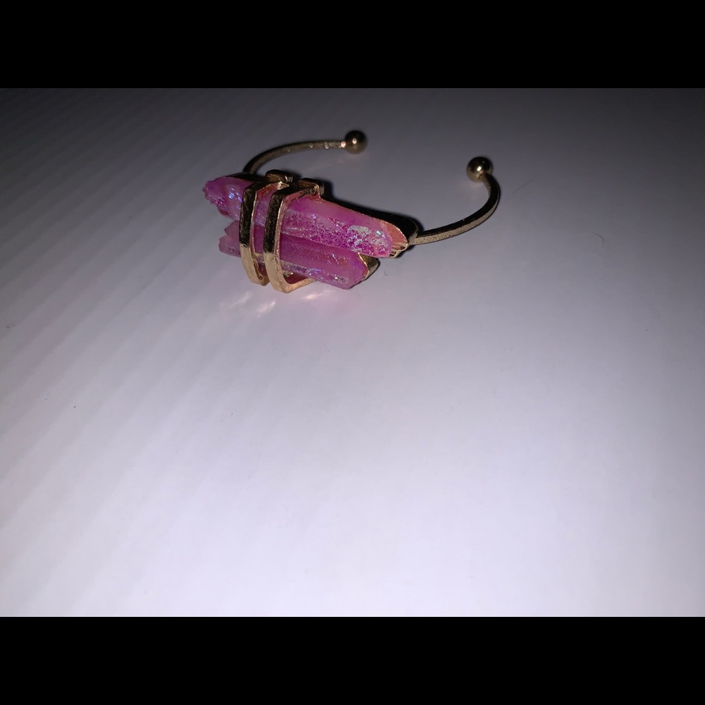 🍉 NEW pink & gold crystal bracelet!